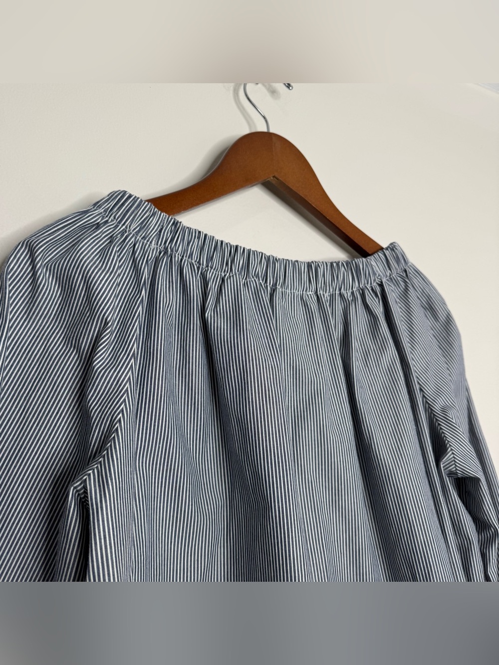 NWT Bellerose Taissa Cotton Balloon Sleeve Boho Coastal Blouse Size 36‎ US 6 S/M - Picture 4 of 12